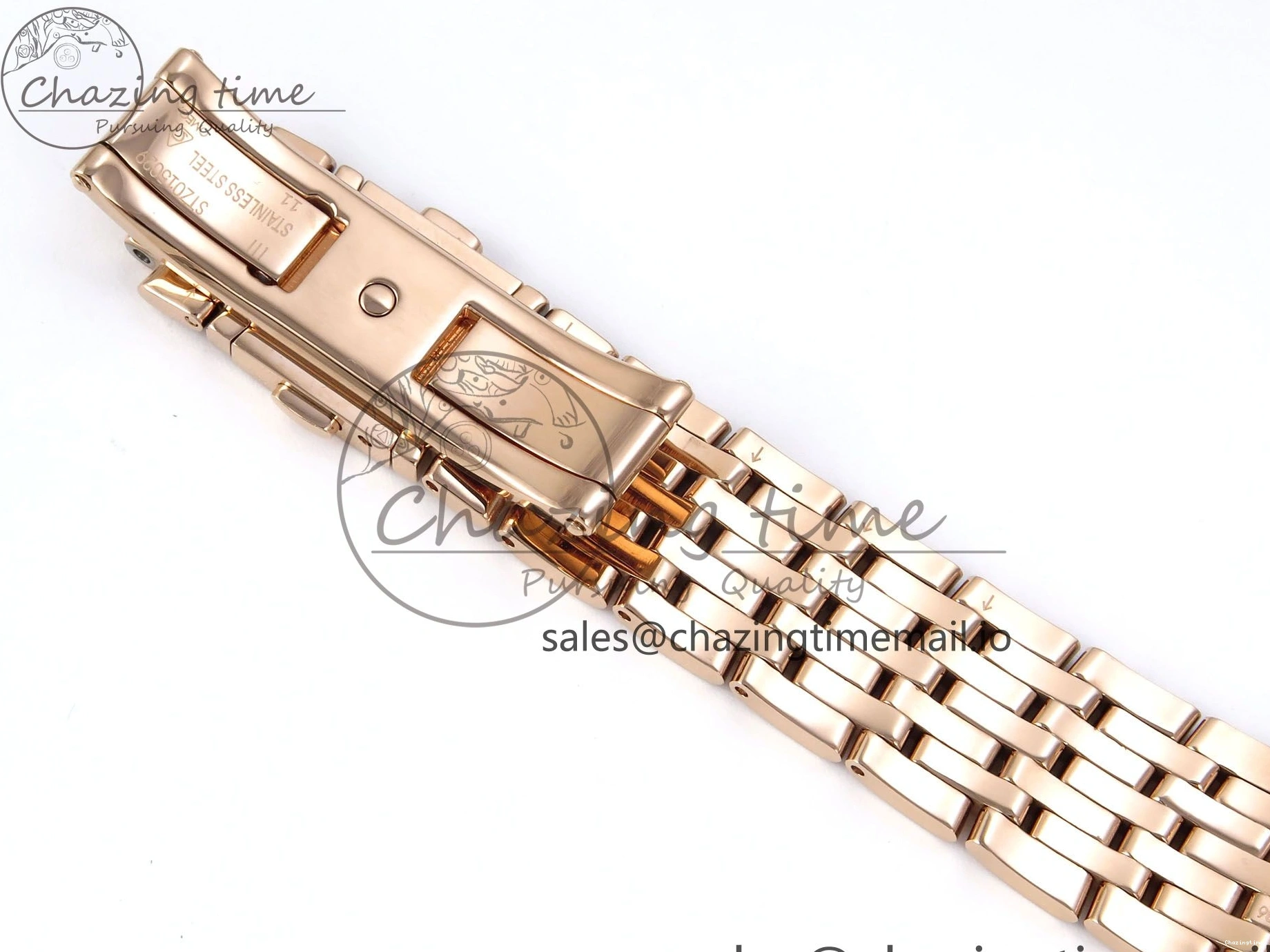 0205 De Ville Prestige Ladies RG VSF 1:1 Best Edition Brown Diamonds Dial on RG Bracelet A Sophisticated 7681